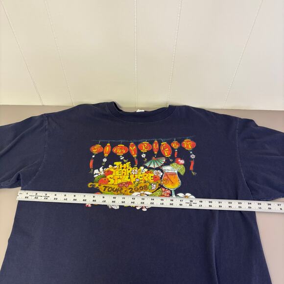 Vintage Jimmy Buffett The Year Of Still Here T Shirt Size 2XL XXL 2008 Blue Band - Picture 8 of 9